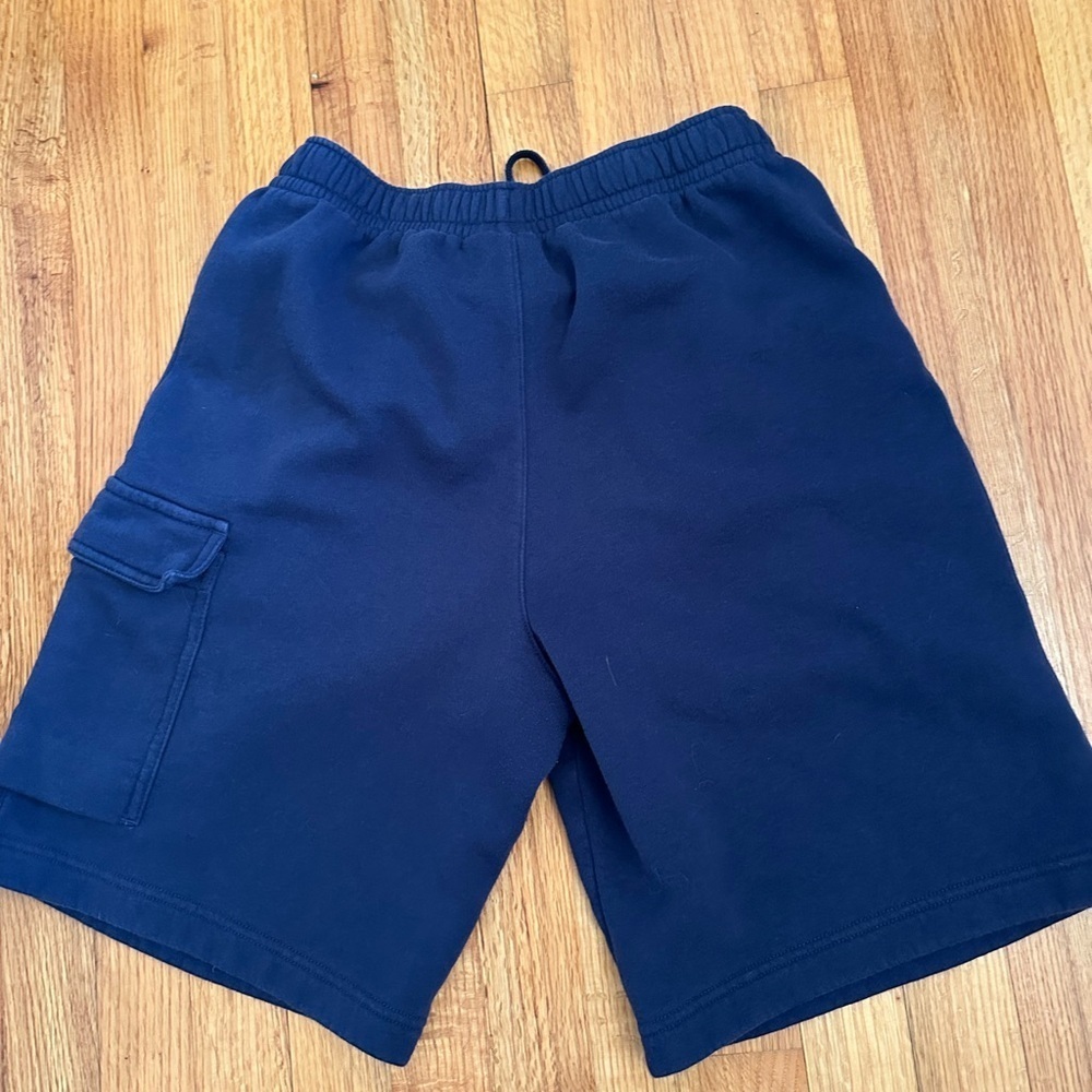Nike Black Label Sportswear Club Fleece Cargo Shorts Mens S  Navy (T) - Picture 3 of 10